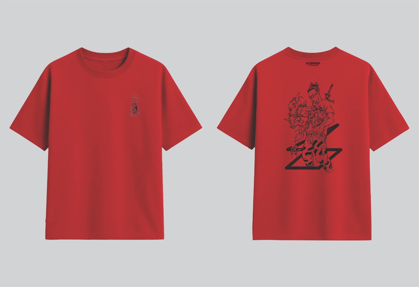 CDE Shinobi 001 — 280G Burgundy Front & Back Specimen
